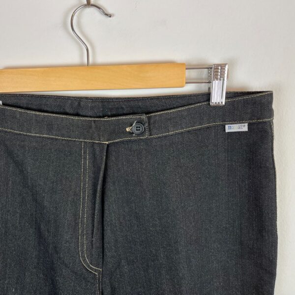 Jeans Y2K con inserti tigrati marca Taglia 42