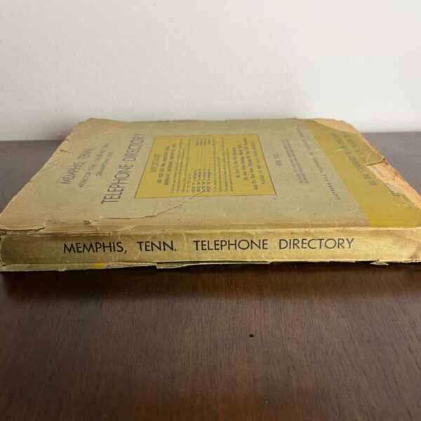 Elenco telefonico originale di Memphis, Tennessee (USA) 1955
